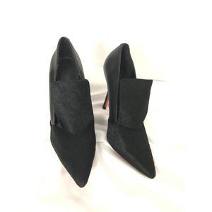 Joe Fresh Pony Fur & Leather Heels 8